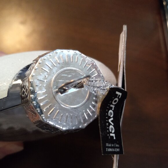 Baltimore Ravens NFL Team Logo Christmas Ornament Glitter Snow Plaid Inside NEW - Picture 6 of 6